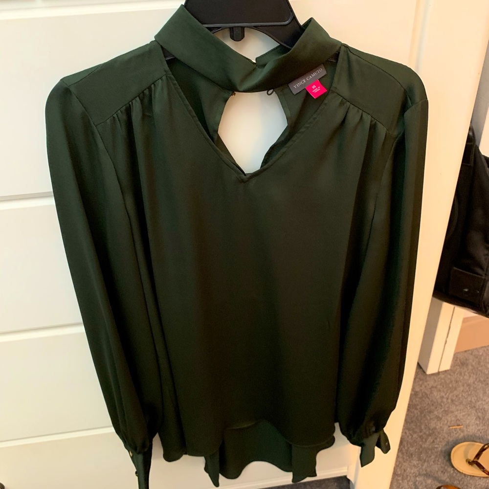 Vince Camino Hunter Green Top- Never Worn
